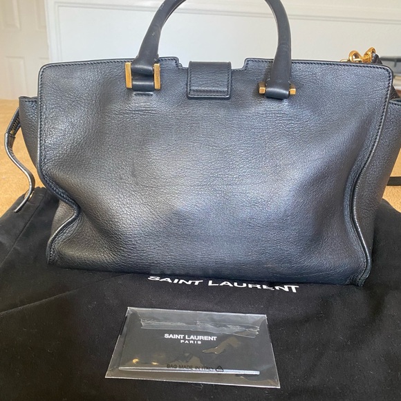 Saint Laurent Chyc Black Leather Handbag - Picture 3 of 10